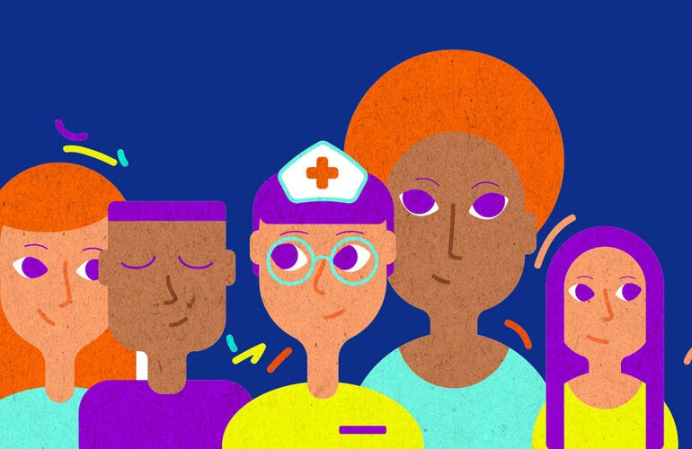 Enfermeras de distintas étnias