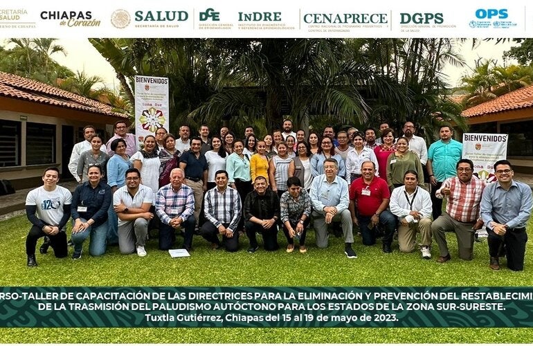 Capacitación en las Directrices para la Eliminación y Prevención del Restablecimiento de la Transmisión del Paludismo Autóctono