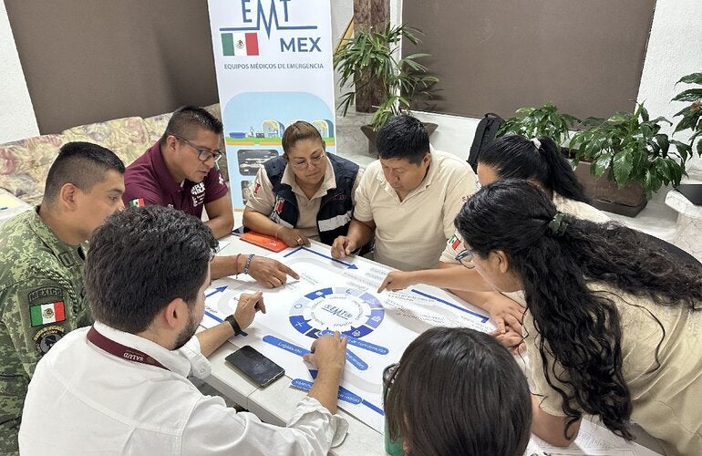 México fortalece su capacidad con Equipos Médicos de Emergencia (EMT) para dar respuesta a futuras emergencias sanitarias en el país y a escala internacional