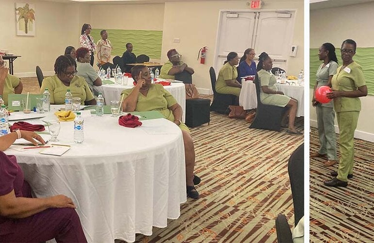 Nurses being trained