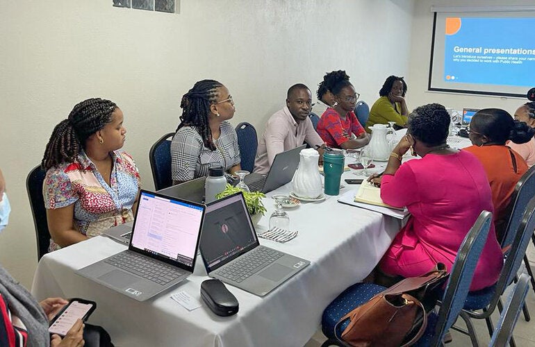 Participants at a meeting