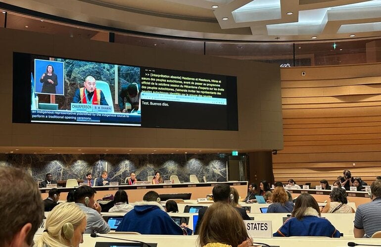 Evento Pueblos Indígenas en Ginebra