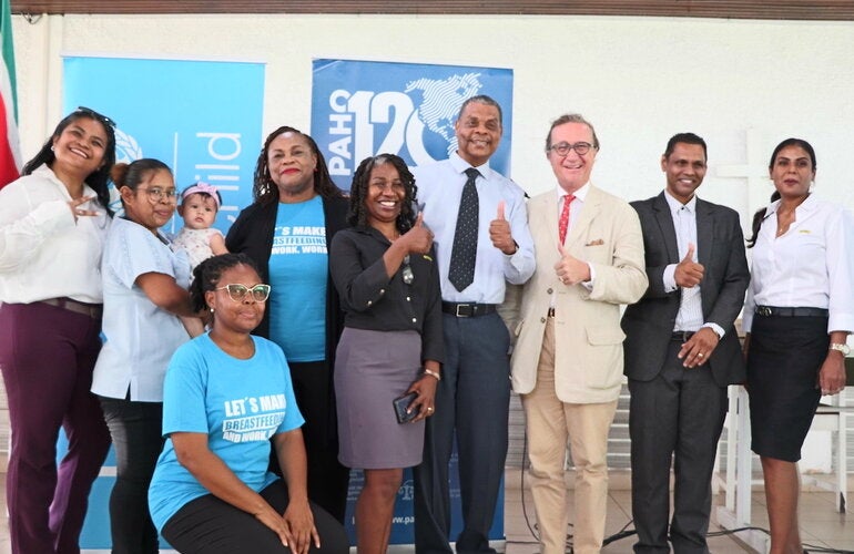 World Breastfeeding Week Commences in Suriname: Let’s make breastfeeding and work, work!
