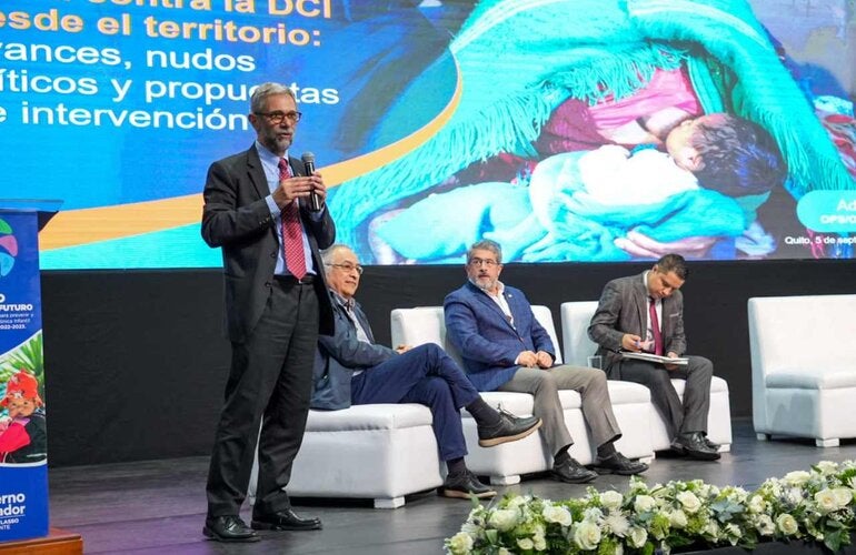 OPS destaca oportunidades y barreras en lucha contra la desnutrición crónica infantil en Ecuador