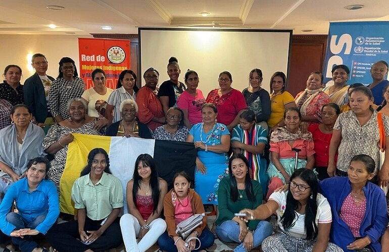 Grupo mujeres indígenas y afrohondureñas