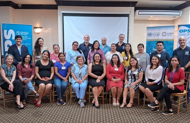Participantes taller tecnologías en San Pedro Sula, Honduras