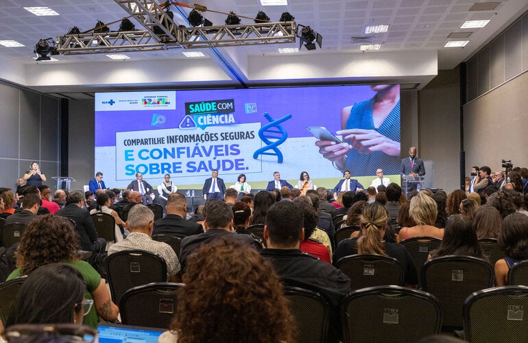 Cerimônia de lançamento, mesa de abertura interministerial do Brasil