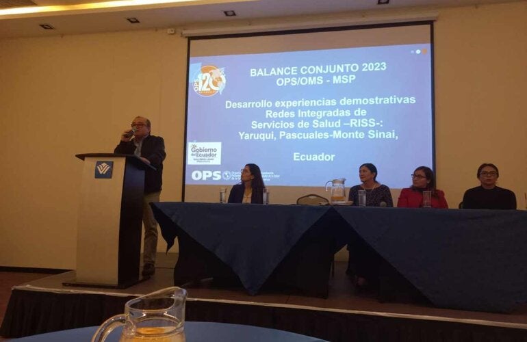 Ecuador fortalece la implementación de Redes Integradas de Servicios de Salud