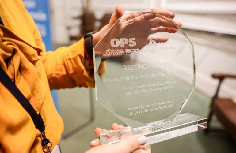 OPS Argentina y el Ministerio de Salud reconocieron a ocho instituciones por sus buenas prácticas en seguridad del paciente