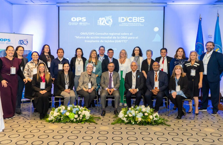 Lanzamiento Regional y Consulta sobre el Marco de acción Global de la OMS para el trasplante de tejidos (GAFTT)
