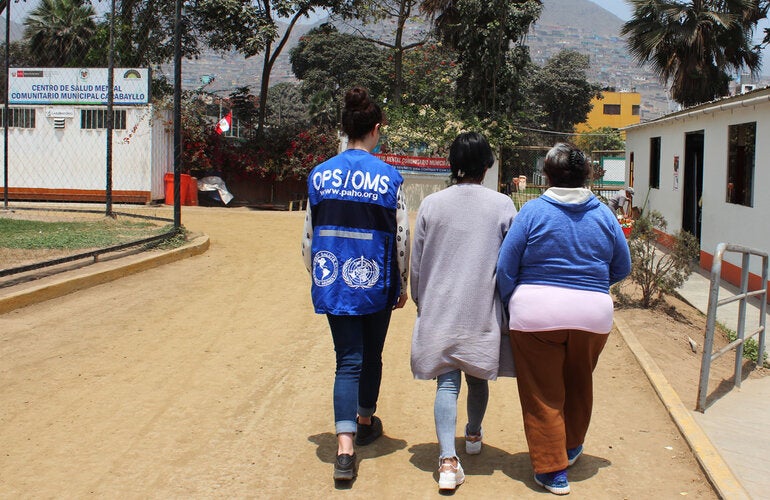 Equipo OPS acompaña a usuarios de servicios de salud mental