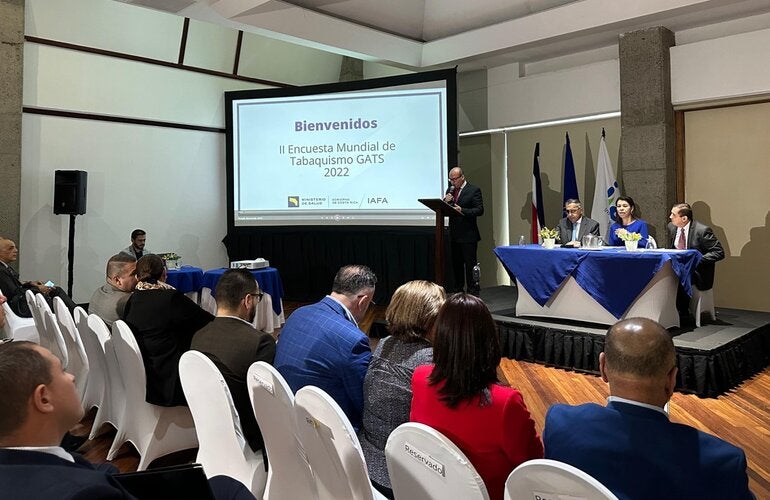 Ministerio de Salud, IAFA y OPS presentes en la inauguración de la actividad