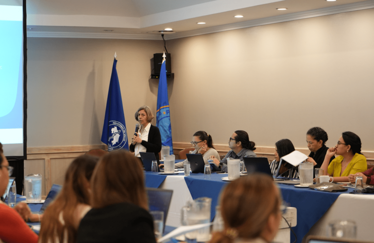 Participantes del taller durante una de las presentaciones