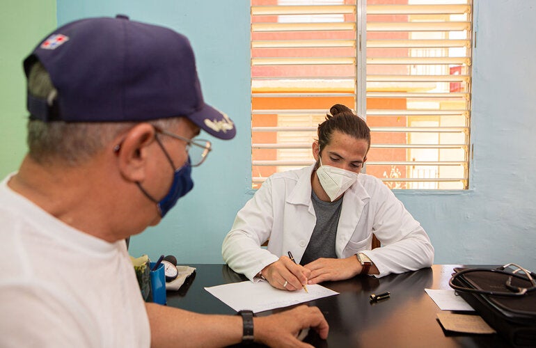Consultorio médico en La Habana, Cuba