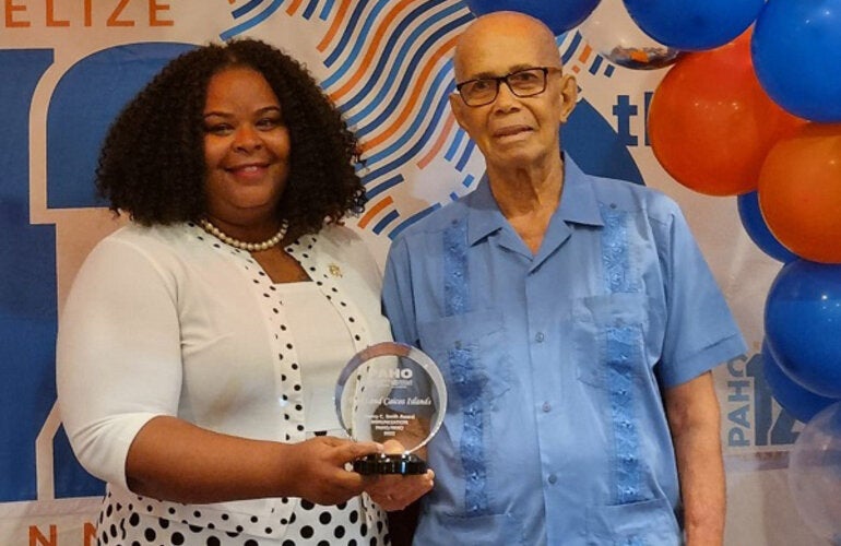 Turks and Caicos Islands (TCI/TCA) was awarded the Henry C Smith Immunization Award for improvements achieved in vaccination rates for children under the age of 5 years