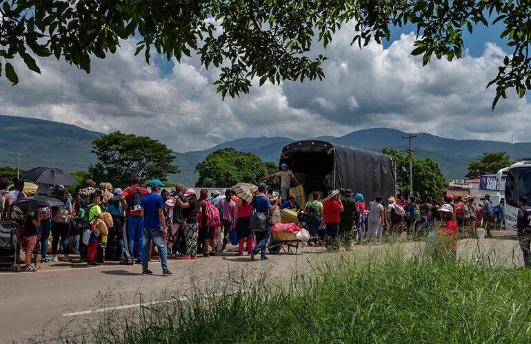 migrantes en colombia