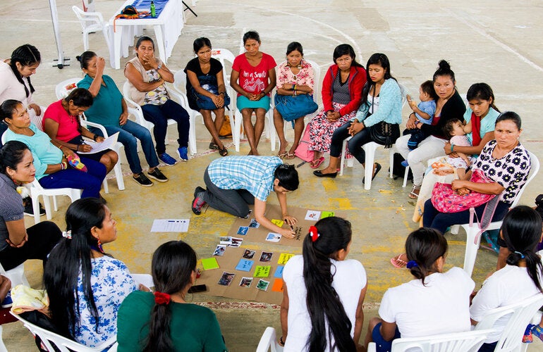 Promotoras de salud, técnicos de atención primaria, y equipos de salud del distrito de Taisha