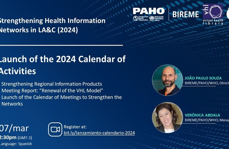 2024 calendar launch poster, with agenda and registration information