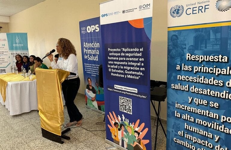 Representante Honduras se dirige a los ESFAM en Danlí