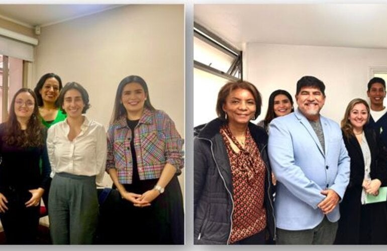 fotos grupales en los dos centros de salud