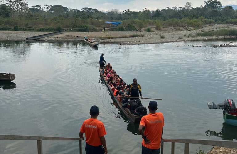 Migración por el tapón del Darién