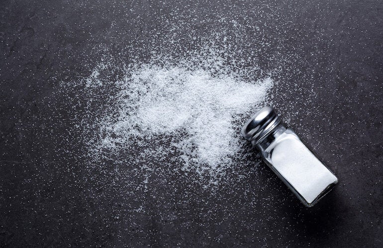 spilled salt