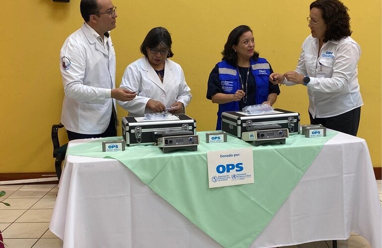 Donación de equipos de termoterapia para tratamiento de leishmaniasis cutánea 