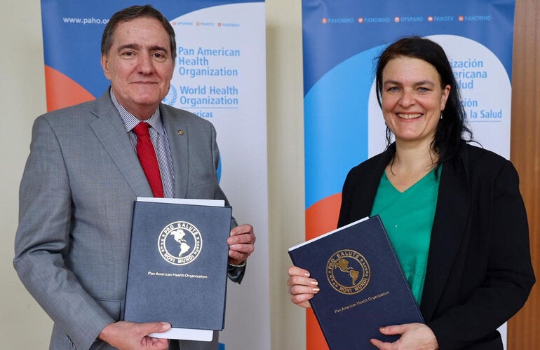 PAHO and German Development Agency GIZ this week signed an agreement to drive the digital transformation of the health sector and improve health outcomes for millions of people in the Region of the Americas