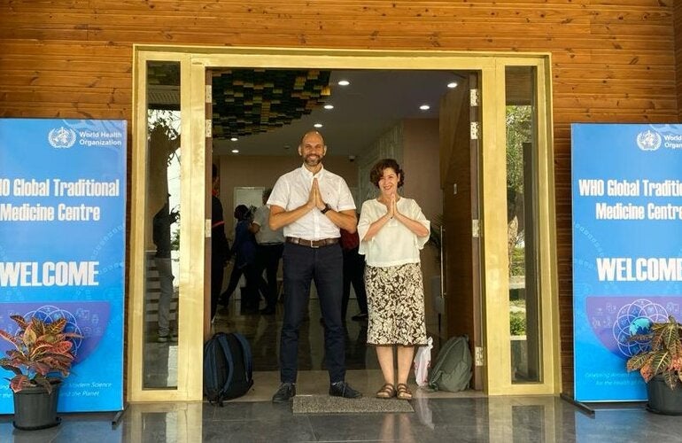 A equipe da BIREME chega a Jamnagar para a segunda parte da missão da OMS na Índia em março de 2024.