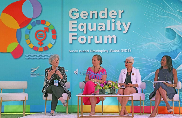 Mrs. Lou Valdez at Gender Equity Forum