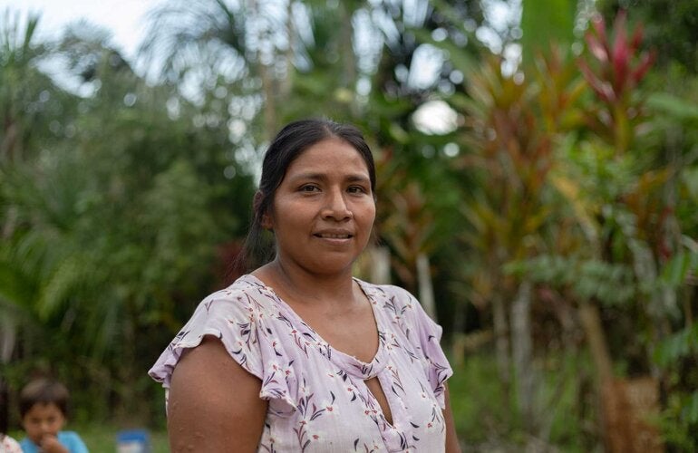 Mujer de la selva del Perú