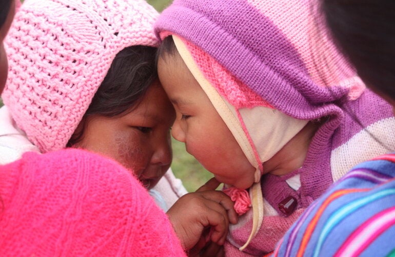 OPS/OMS || Infantes de la sierra del Perú. Archivo OPS 