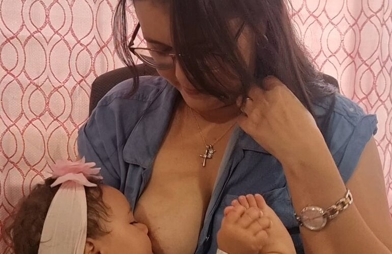 Elena Rocío junto a Ligia, su madre