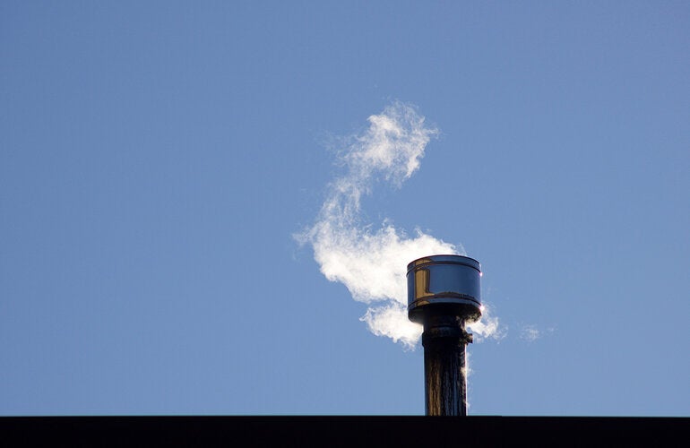 Incinerator at hospital