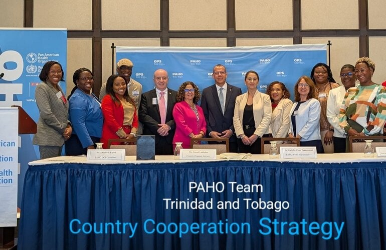 The PAHO team for the CCS Trinidad and Tobago