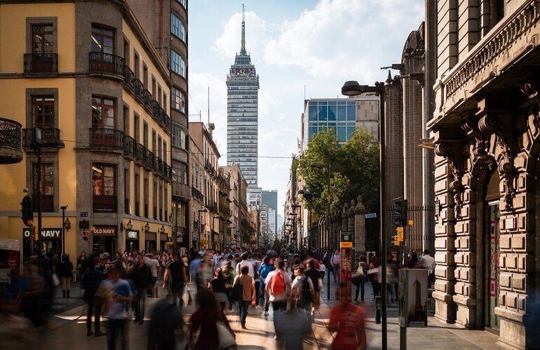 Avenue in Mexico City