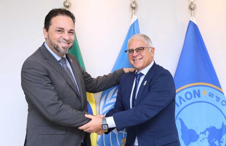 representante da Organização Pan-Americana da Saúde (OPAS) e da Organização Mundial da Saúde (OMS) no Brasil, Cristian Morales, esteve reunido com o diretor do Fundo Nacional de Saúde (FNS) do Ministério da Saúde, Dárcio Guedes Júnior