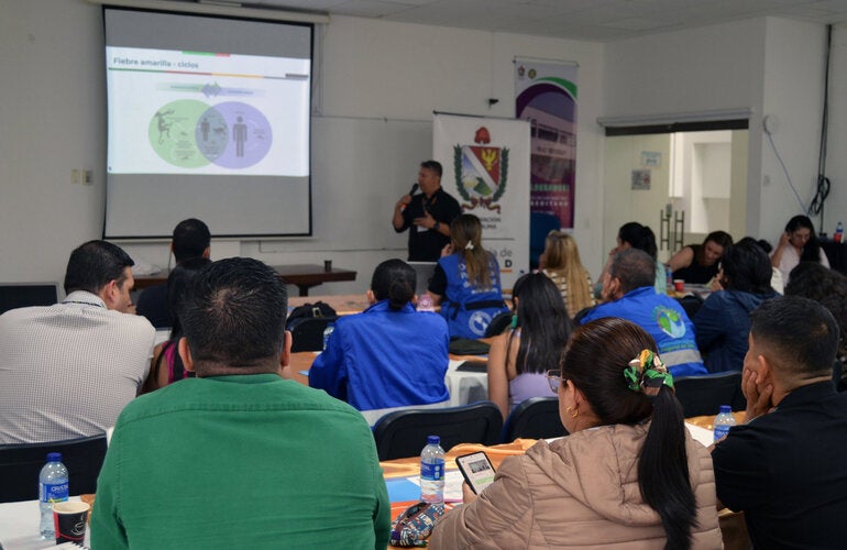 La OPS fortalece la vigilancia integrada epizoótica y vectorial de fiebre amarilla en Colombia