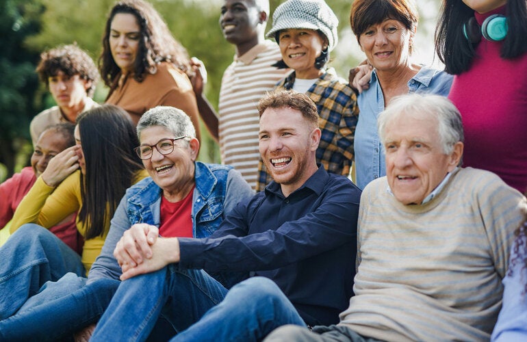 Group of people of various ages