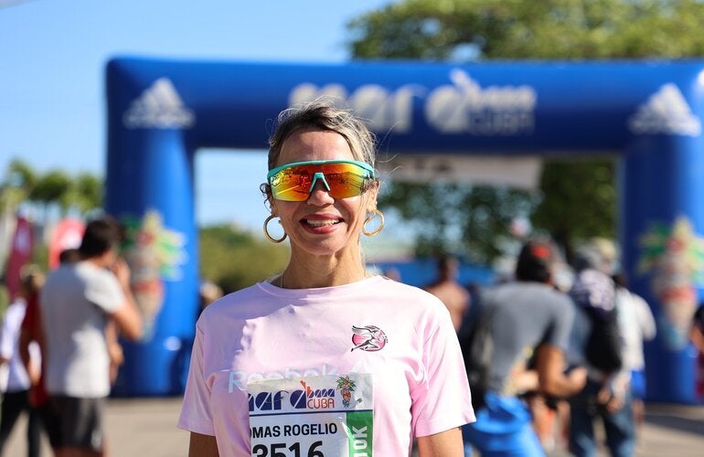 Yoenny Mayacén, ganadora maratón femenina por el 8 de marzo 2025