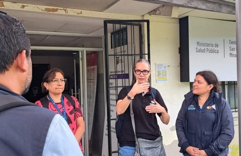 Equipos técnicos del Ministerio de Salud Pública (MSP) y la Organización Panamericana de la Salud/Organización Mundial de la Salud (OPS/OMS) hacen la búsqueda de posibles casos de fiebre amarilla. 