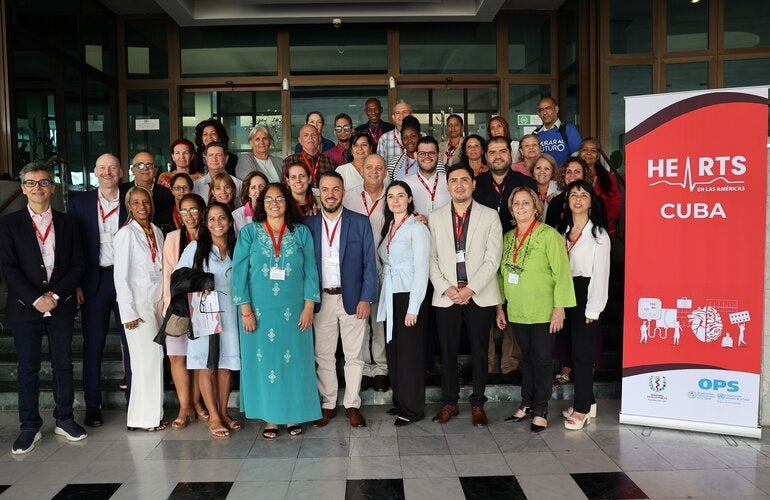 Participantes en el Taller Internacional sobre HEARTS, Cuba, 2025