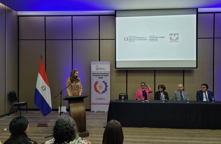 Ministra de Salud de Paraguay durante Día Mundial de la Salud