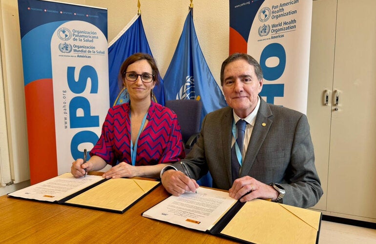 Dr. Jarbas Barbosa, and the Minister of Health of the Kingdom of Spain, Mónica García Gómez, today signed a Letter of Intent to boost cooperation in organ, tissue, and cell donation and transplantation