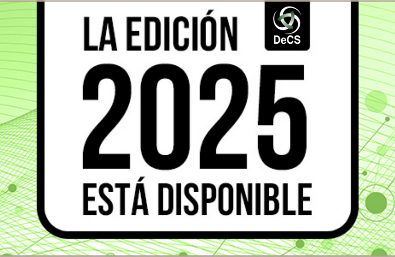 Está disponible la edición 2025 del DeCS.