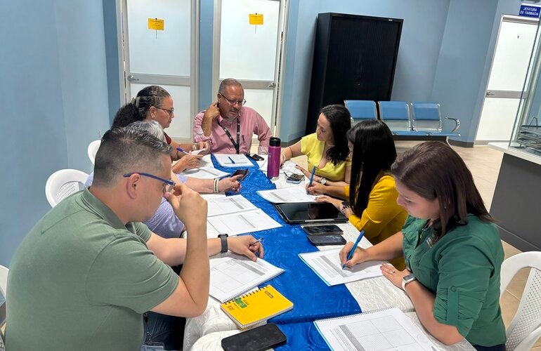 Participantes del taller en Costa Rica