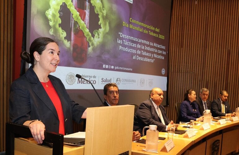 La directora general del Instituto Nacional de Enfermedades Respiratorias, Carmen Margarita Hernández Cárdenas