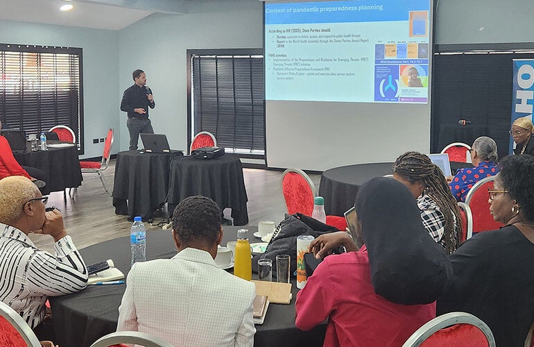 Planning and preparedness training in St. Lucia