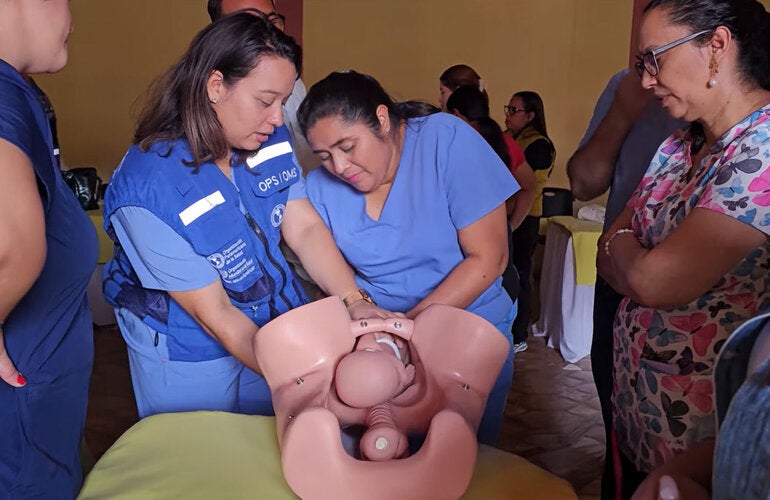 Training activity to prevent maternal mortality