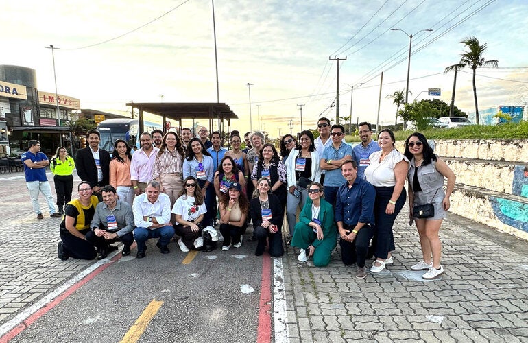Group photo of journalists who participated in road safety workshop